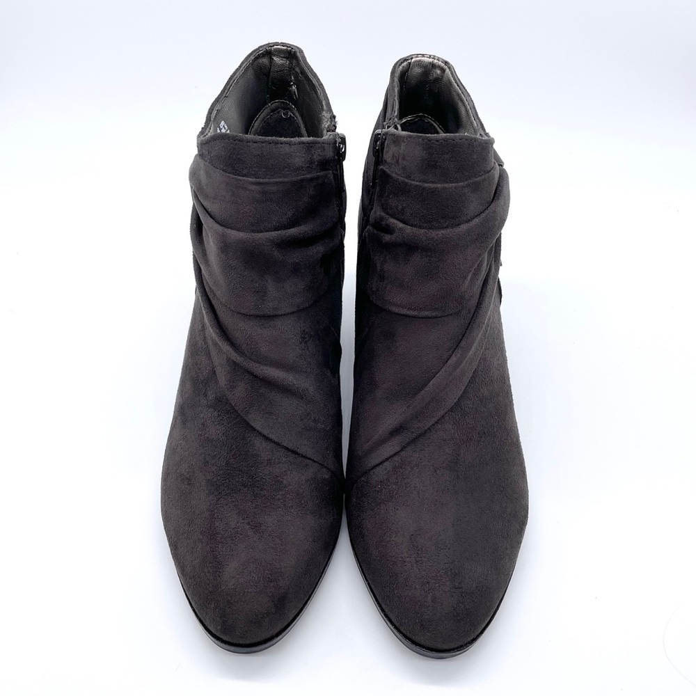 Naturalizer Graham Suede Dark Grey Ankle Booties 9.5 - Picture 2 of 10